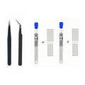 3D Printer Tool Kit Deburring Trimming Tool Scraper Cleaning Needle File Tweezers Pliers Basic Deburring Tools DIY Printer Parts
