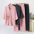 Sleepwear Men's Pajamas and Robes Male Couple's Set Pure Oversized Home Wear Spring Autumn Pajama 2pcs