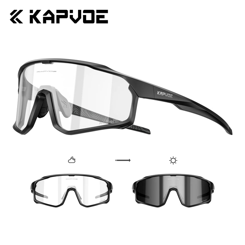 Kapvoe Photochromic Cycling Sunglasses for Men Glasses - View 14 | SAMAG
