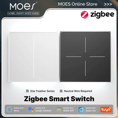 MOES Tuya ZigBee Star Feather Series Smart Touch Switch | SAMAG