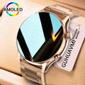 2026 New Smartwatch Women AMOLED HD Screen Always On Display Bluetooth Call IP68 Waterproof GPS Smart Men Watch For Android ios