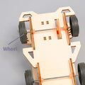 Build Your Own Wooden Electric Racing Car Four-wheel Drive DIY Kit for Young Inventors and Engineers