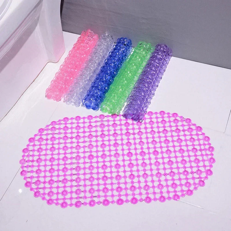 New Household Non-slip Mat Bathroom Bath Massage Suction Cup Bathtub with Suction Cup Bathroom Mat Rug Bathroom Carpet Supplies