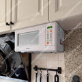 Winia WKOR-U15W Compact Mini Over-the-Range Microwave Oven, 15L, Space-Saving Wall-Mount Kitchen Appliance