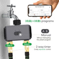 Dual Zone Independent Smart Bluetooth Wifi Irrigation Timer Mist Cooling Kit APP Customized Watering Program Quick Connection