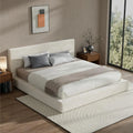 Cloud Upholstered  Bed Frame with Headboard, 5 Inch Foam Padded Platform, No Box Spring, Easy Assembly , Customized