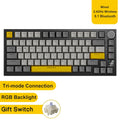 AJAZZ AK820/Pro Wireless Mechanical Keyboard Bluetooth 5.1 2.4G USB-C Wired Hot Swappable RGB Gaming Keyboard Gasket Mount with