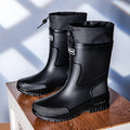 36-47 Size Wear-resistant Thick-soled Rain Boots Men's Outdoor Fishing Shoes Work Boots Non-slip Waterproof Men's Rubber Shoes