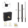 Wall Clock Quartz Movement Mechanism with Golden Hands Pointer Set, Metal Hook for Clock DIY Clock Repair Parts Replacement