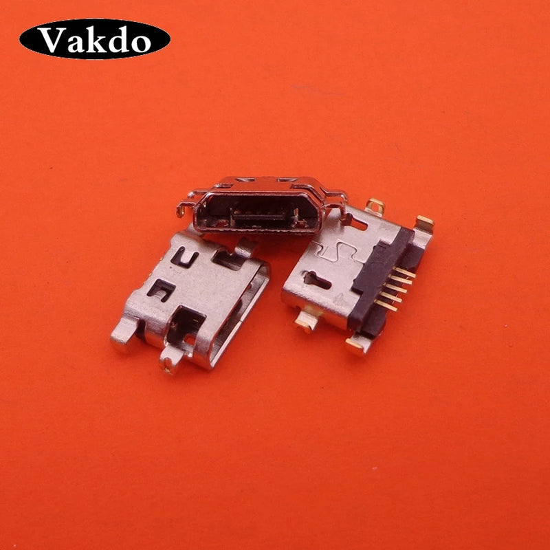 50-100pcs Micro Mini USB Charging Jack Socket Data Port for Lenovo A708t S890 Alcatel 7040N HuaWei G7 G7-TL00 Charger Connector