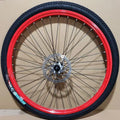 22/24/26 Inch Aluminum Alloy MTB Wheelset, Disc Brake, 7/8/9 Speed Rear Hub, with Tires