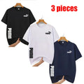 1 - 3 Pack Men's Quick Dry Mesh T - shirts, Casual Loose Fit Crew Neck Short Sleeve Tops for Sports & Daily Life | SAMAG