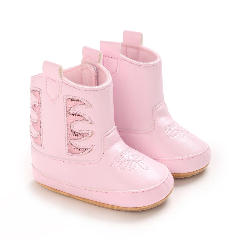 0-18M Infant Baby Autumn Winter Short Boots Soft Cotton Material Rubber Sole Warm Casual Walking Boots