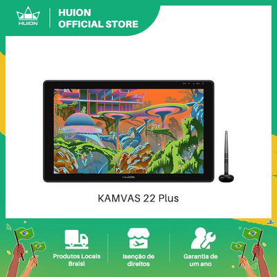 HUION Kamvas 22 Plus QLED Graphics Tablet Monitor Drawing | SAMAG