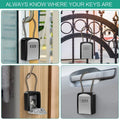 Key Lock Box 4 Digit Combination Safe Waterproof Storage with Removable Chain Security Anti - theft - View 4 | SAMAG