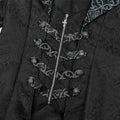 2026 Burgundy Medieval Jacquard Trench Coat for Men,Vintage Gothic Dark Men's Jacket ,Halloween Cosplay Performance Costume Men