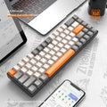 K68 60% Wireless Mechanical Keyboard with BT 5.0/2.4Ghz Dual Mode Receiver Compact 68-Key Hot Swap Gaming Keyboard for PC Mac Xb