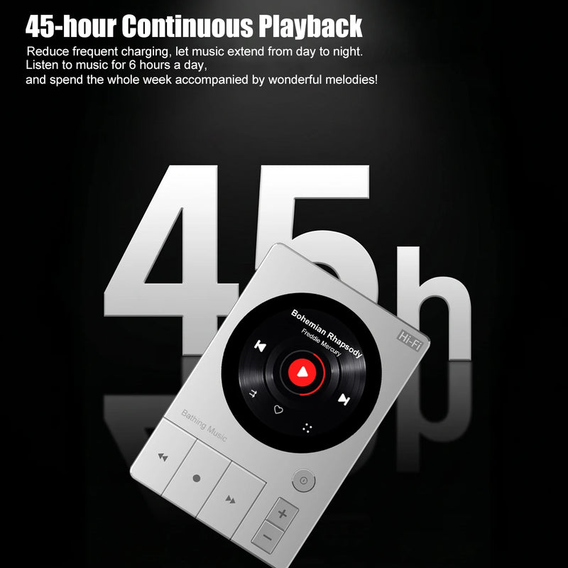 2026 HIFI MP3 Player With DSD256 and Bluetooth ,ESS9018 DAC,Piano-Style Buttons,32bit/192KHz,Lossless Music Player for Audiophil