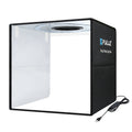 PULUZ 40cm Folding Portable Ring Light USB Photo Lighting Studio Shooting Tent Box with 6 x Dual-side Color Backdrops Photo Box
