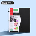 3 Ring Loose-leaf File Folder Waterproof Detachable Notebook Binder Dustproof Thickened 3 Hole Punched Lined Paper Mobile Office