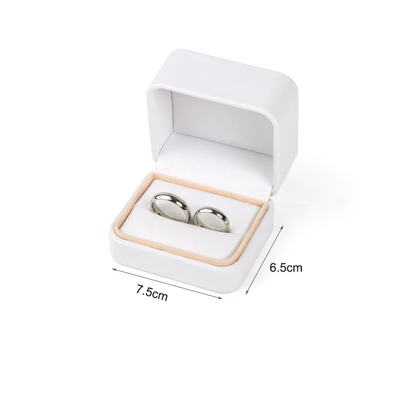 PU Jewelry Storage Box for Proposal Wedding Necklace Earring Ring Box Display Gift Box Fashion Jewelry Accessory Wholesale