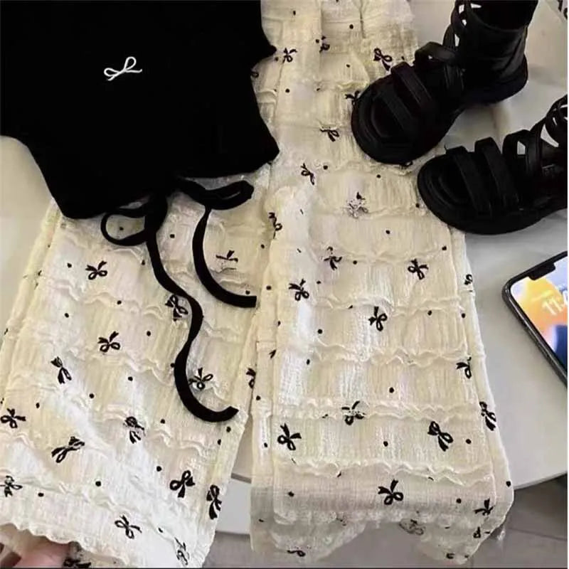 Girls Fashion Blouse Sets Summer Bow Tops Suits New Baby | SAMAG
