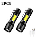 100000LM Super Bright Flashlight Rechargeable LED Torch Long Range Tactical Lamp for Outdoor Waterproof Camping Fishing Lantern