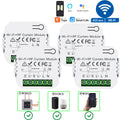 Tuya WiFi RF Smart Curtain Switch Smart Life Wireless Roller Shutter Remote Controller 110V 220V Timing Module,for Google/Alexa