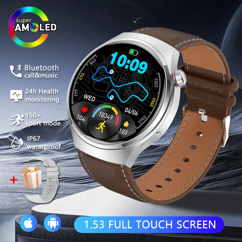 2026 New Watch 5 Pro Upgrade GPS NFC Men's Smartwatch 360*360 AMOLED HD Bluetooth Call Waterproof Smart Watch For Android iOS