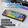 AJAZZ AK690 65% Mechanical Keyboard Wired USB Plug and Play Full-key Hot-Swap Mixed Light 68 Keys Gaming Keyboard for Laptop PC