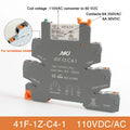 Din Rail Slim Relay Module 41F - 1Z - C4 - 1 Integrated PCB Mount Power With Holder 12V 24V ACDC 220V - Visuel 19 | SAMAG