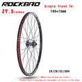 ROCKBAO Mountain Bike Wheelset 24/26/27.5/29 Inches Disc Brake Aluminum Alloy 4Bearings 7-12Speed Thru Axle MTB Bicycle Wheel