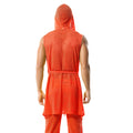 Men's Fishnet Hollow Out Robes Classic Lounge Pants Sexy Sleepwear Mens Robe Sets Daily Home Sleeveless Bathrobes Hooded Pajamas