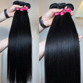 UNice Hair Yaki Straight Human Hair Bundles 100g Per Bundle 100% Human Hair Sew In Weaves 8-26 Inch Natutral Color 1/3/4 Bundles