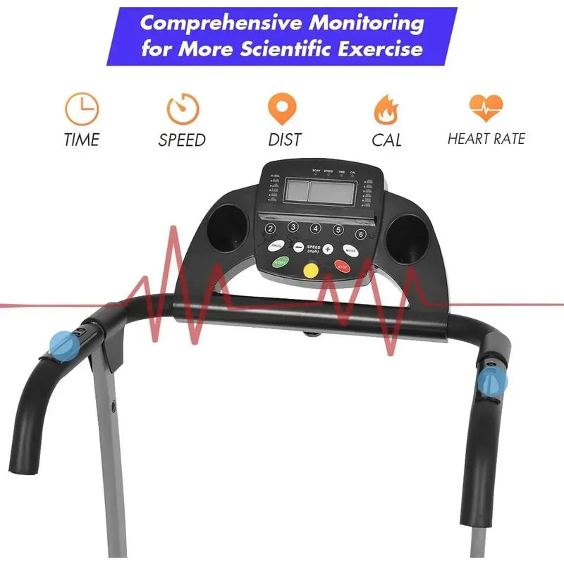 Compact Treadmill with 12 Programs, LCD Display, Portable - View 2 | SAMAG