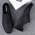Men's leather shoes soft soles four seasons plus size casual leather shoes fashion trendy youth party Versatile driving shoes