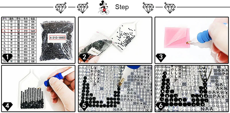 5D DIY Diamond Painting Disney Girl Cute Mickey Mouse Dumbo Home Decor Full Round&Square Diamond embroidery Cross stitch mosaic
