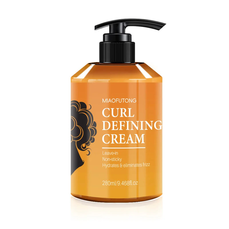 280ml Curly hair cream Elastic styling Moisturizing Improves frizzy hair Fluffy Leave-in conditioner Elastin  Hair care