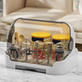 Babies Bottle Drying Rack Dustproof Bottle Storage with Removable Drip Tray Durable Good Sealing Protection Toddler Bottles