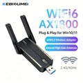 Kebidumei AX1800 USB 3.0 WiFi 6 Adapter Dual Band 2.4G/5G Wireless Network Card MU - MIMO WPA3 for PC Laptop Driver | SAMAG