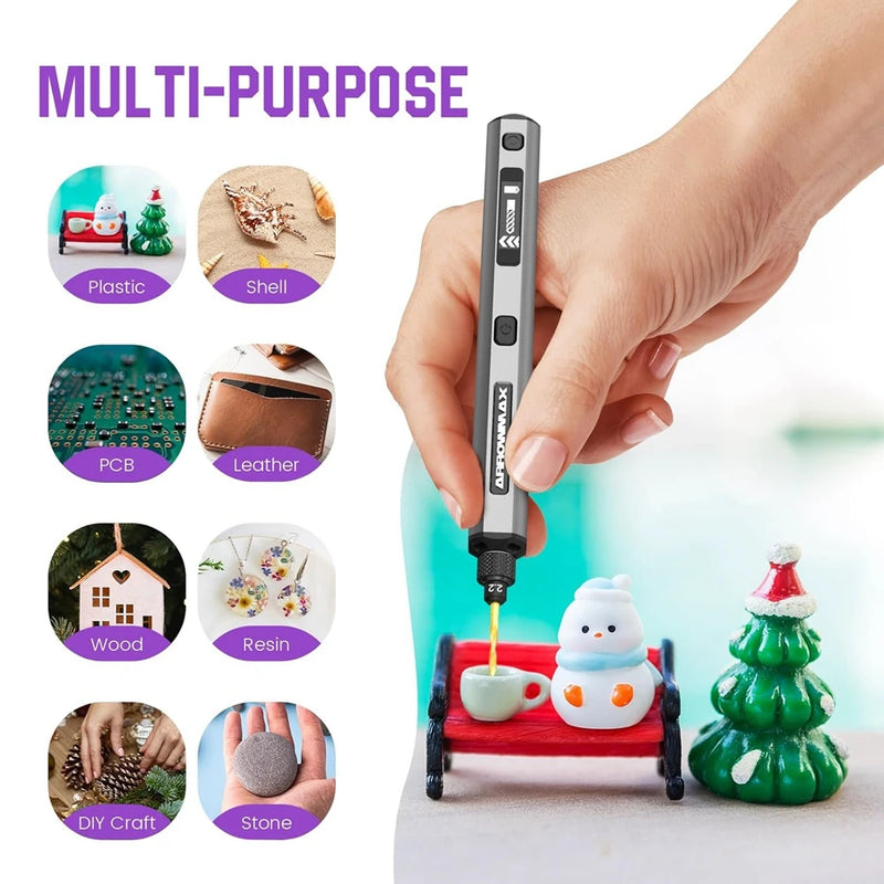 ARROWMAX Mini Electric Drill Rotary Tool Rechargeable Cordless for Crafts Wood Plastic Aluminium Coin Home - View 5 | SAMAG