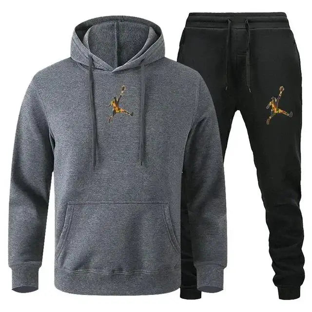 Pull à capuche et pantalon de jogging pour hommes et femmes ensemble deux pièces costume sportif hip hop - View 23 | SAMAG