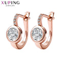 Xuping Jewelry Fashion Hot Sale Trendy Huggies Earring with Synthetic Cubic Zirconia for Girl Gifts 20160