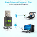 600Mbps USB WiFi Bluetooth Adapter Dual Band 2.4/ 5.8Ghz Wireless Receiver Network Card Dongle for PC - Visuel 4 | SAMAG