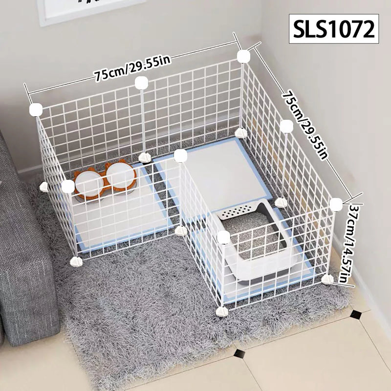 Dog Pen Indoor Fence Small Medium Dog Teddy Home Isolation Door Fence Pet Guardrail Cat Cage Rabbit Cage