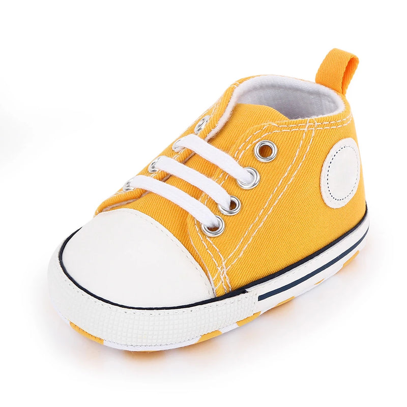 Classic Multicolor Toddler Canvas Shoes Unisex Newborn Comfort First Walking Infant Shoes Spring Autumn Anti Slip Soft Sole
