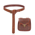 Light brown vintage costume accessories belt bag unisex bag belt Halloween role play accessories