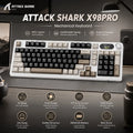 ATTACK SHARK X98PRO 98 Key Wireless Mechanical Keyboard TFT Display Knob RGB Backlit Hot Swappable Gasket Custom Gaming For PC