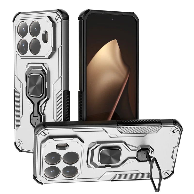 For Xiaomi 15T Pro 5G Case Car Magnetic Ring Stand Armor Phone Cases for Xiaomi15T Xiomi Mi15T Mi 15 T T15 Xiaomi15T Back Cover