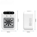 500ml Mini mobile air conditioner fan Portable desktop water capacity air cooler fan humidifier cooling function USB charging